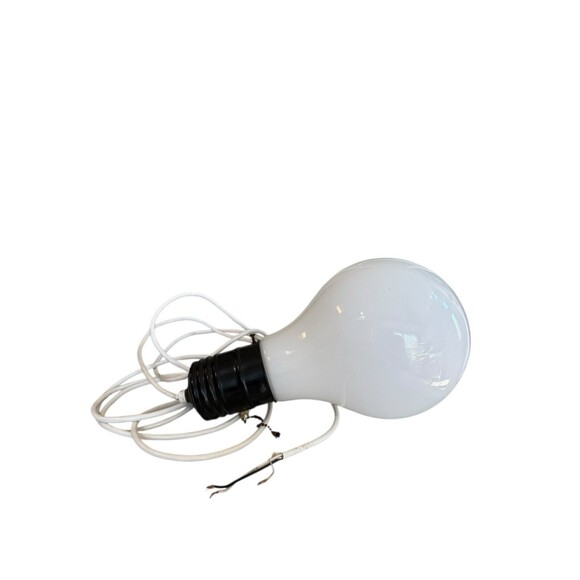 Vintage Ingo Maurer Style Pop Art Giant Light Bulb Pendant  Pop Art/Mid-Century/Retro Large Giant Light Bulb Hanging Swag Lamp Light